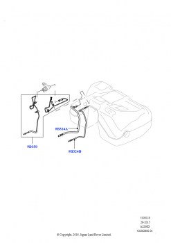 Топливные магистрали (Задний, 2,0 л I4 DSL MID DOHC AJ200, 2.0L I4 DSL HIGH DOHC AJ200)