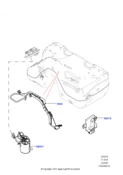 Топливный насос и датчик (2,0 л I4 DSL MID DOHC AJ200, Сборочный завод Хэйлвуд, Без улавливающего бачка, 2.0L I4 DSL HIGH DOHC AJ200, Сборочный завод Хэйлвуд, Без улавливающего бач