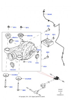 Задний мост (Сборка на заводе в г. Солихалл, Зад.мост с дифференц.с осью сател.)