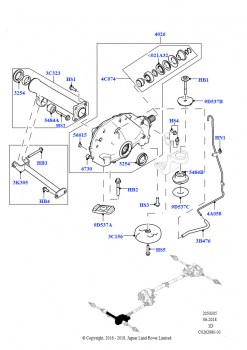 Картер переднего моста (Сборка на заводе в г. Солихалл, 3.0L DOHC GDI SC V6 БЕНЗИНОВЫЙ, 2,0 л I4 High DOHC AJ200, бензин)