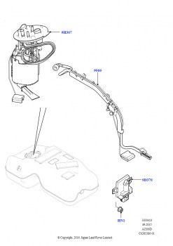 Топливный насос и датчик (2.0L I4 DSL HIGH DOHC AJ200, Сборочный завод Хэйлвуд, С баком реагента системы диз.двиг., 2,0 л I4 DSL MID DOHC AJ200, Сборочный завод Хэйлвуд, С баком ре