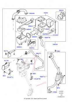 Доп.парковочн.отопит. на топливе (Элементы отопителя, 3.0L DOHC GDI SC V6 БЕНЗИНОВЫЙ, С отопителем, работающим на топливе, 5,0 л OHC SGDI SC V8 бензин - AJ133, С отопителем, работа