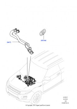 Шланги отопителя (2,0 л I4 DSL MID DOHC AJ200, Страна изготовления — Бразилия, 2.0L I4 DSL HIGH DOHC AJ200, Страна изготовления — Бразилия, 2.0L 16V TIVCT T/C 240PS бензиновый, Стр