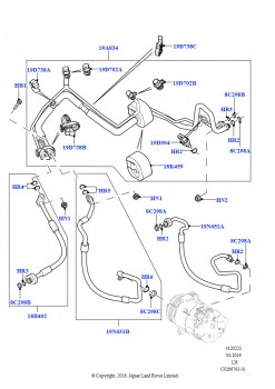 Система кондиционирования воздуха (2,0 л I4 DSL MID DOHC AJ200, Страна изготовления — Бразилия, 2.0L I4 Mid AJ200 Petrol E100, Страна изготовления — Бразилия, 2.0L I4 DSL HIGH DOHC