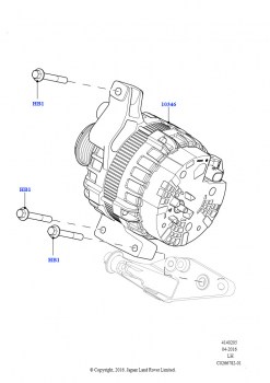 Генератор и опоры (2.0L 16V TIVCT T/C 240PS бензиновый, Страна изготовления — Бразилия)