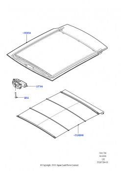 Панорамное стекло крыши (С модернизированн. панорамн. крышей, Страна изготовления — Бразилия)