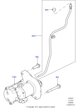 Стартер (Сборка на заводе в г. Солихалл, 3.0L DOHC GDI SC V6 БЕНЗИНОВЫЙ, Стандартн.эл/двиг.стартера)