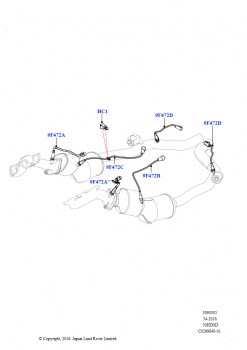 Датчики и модули системы выпуска (Сборка на заводе в г. Солихалл, 3.0L DOHC GDI SC V6 БЕНЗИНОВЫЙ)