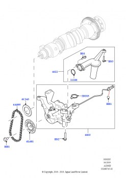 Масляный насос (Сборка на заводе в г. Солихалл, 2,0 л I4 DSL MID DOHC AJ200, 2.0L I4 DSL HIGH DOHC AJ200)