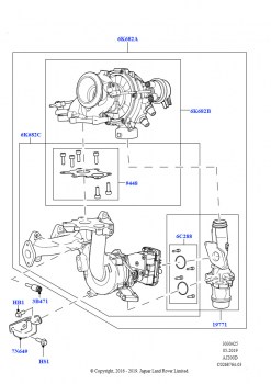 Турбокомпрессор (Сборка на заводе в г. Солихалл, 2.0L I4 DSL HIGH DOHC AJ200)