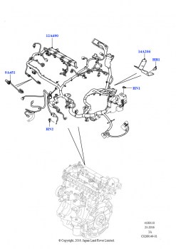 Электропр.на двигат.и перегородке (Двигатель, 2,0 л I4 DSL MID DOHC AJ200, Страна изготовления — Бразилия)