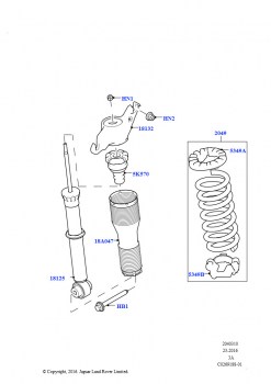 Задние пружины и амортизаторы (Страна изготовления — Бразилия)