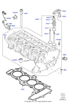 Головка цилиндров (2,0 л I4 DSL MID DOHC AJ200, Страна изготовления — Бразилия, 2.0L I4 DSL HIGH DOHC AJ200, Страна изготовления — Бразилия)