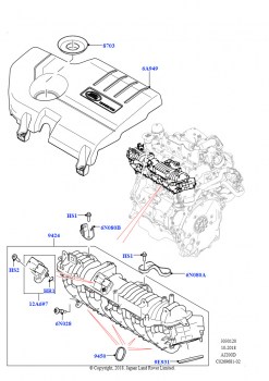 Впускной коллектор (2,0 л I4 DSL MID DOHC AJ200, Страна изготовления — Бразилия)