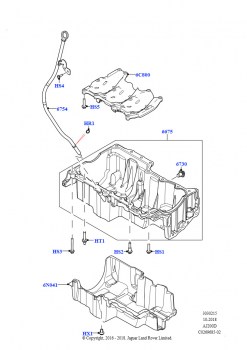 Масл. картер/указат. уровня масла (2,0 л I4 DSL MID DOHC AJ200, Страна изготовления — Бразилия, 2.0L I4 DSL HIGH DOHC AJ200, Страна изготовления — Бразилия)