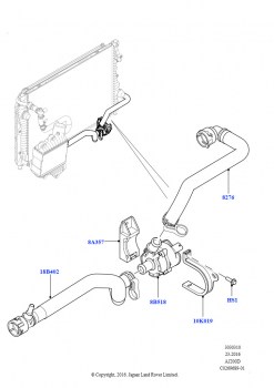 Насос охлаждающей жидкости (2,0 л I4 DSL MID DOHC AJ200, Страна изготовления — Бразилия)