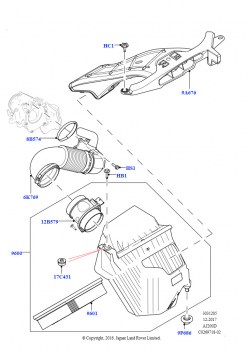 Воздушный фильтр (2,0 л I4 DSL MID DOHC AJ200, Страна изготовления — Бразилия, 2.0L I4 DSL HIGH DOHC AJ200, Страна изготовления — Бразилия)