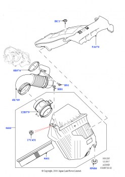 Воздушный фильтр (2,0 л I4 DSL MID DOHC AJ200, Страна изготовления — Бразилия, 2.0L I4 DSL HIGH DOHC AJ200, Страна изготовления — Бразилия)
