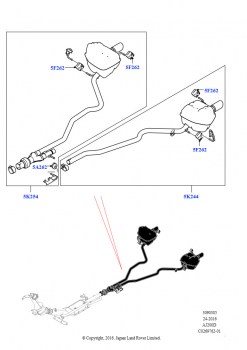 Система выпуска (2,0 л I4 DSL MID DOHC AJ200, Страна изготовления — Бразилия, С 7-местной конфигурацией, С 18