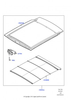 Панорамное стекло крыши (Изготовитель - Changsu (Китай))