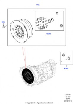 Гидротрансформатор (Сборка на заводе в г. Солихалл, 2.0L I4 DSL HIGH DOHC AJ200, 8-ступенч.авто.кор.пер.ZF 8HP70 4WD)