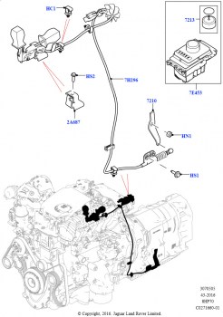 Перекл.пер.-Автомат.кор.пер. (Сборка на заводе в г. Солихалл, 3.0 V6 D Low MT ROW, 8-ступенч.авто.кор.пер.ZF 8HP70 4WD, 2.0L I4 DSL HIGH DOHC AJ200, 8-ступенч.авто.кор.пер.ZF 8HP70