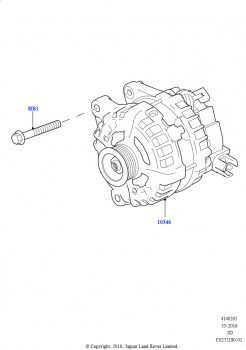 Генератор и опоры (Сборка на заводе в г. Солихалл, 2.0L I4 DSL HIGH DOHC AJ200, 2,0 л I4 High DOHC AJ200, бензин, 2,0 л I4 DSL MID DOHC AJ200)