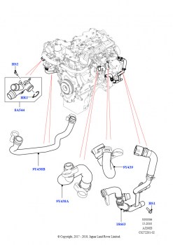 Система охлаждения EGR (2.0L I4 DSL HIGH DOHC AJ200, Токсичность выхлопа Euro 4, 2,0 л I4 DSL MID DOHC AJ200, Токсичность выхлопа Euro 4, 2,0 л I4 DSL MID DOHC AJ200, LEV 160, 2.0L