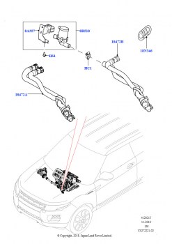 Шланги отопителя (2,0 л I4 DSL MID DOHC AJ200, Сборочный завод Хэйлвуд, 2.0L I4 DSL HIGH DOHC AJ200, Сборочный завод Хэйлвуд)