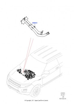 Шланги дополнительного отопителя (2,0 л I4 High DOHC AJ200, бензин, Сборочный завод Хэйлвуд, С отопителем, работающим на топливе, 2.0L I4 DSL HIGH DOHC AJ200, Сборочный завод Хэйлв