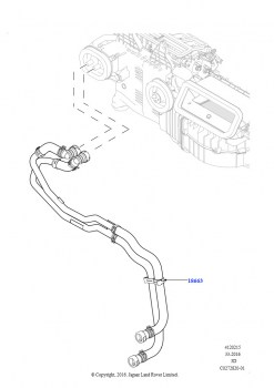 Шланги отопителя (Сборка на заводе в г. Солихалл, 2.0L I4 DSL HIGH DOHC AJ200, С подогревателем свежего воздуха, С кондиц. возд., упр.вручную 4, 2.0L I4 DSL HIGH DOHC AJ200, С подо