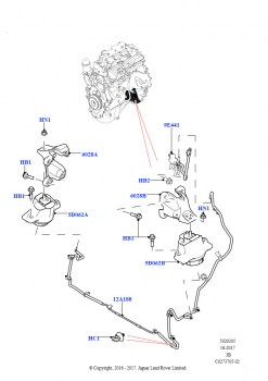 Опора двигателя (2,0 л I4 DSL MID DOHC AJ200, 2.0L I4 DSL HIGH DOHC AJ200, 2,0 л I4 Mid DOHC AJ200, бензин, 2,0 л I4 High DOHC AJ200, бензин)
