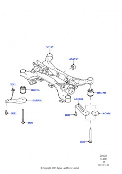 Задн.поперечина и стабилизатор (ПопереЧина)