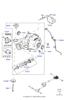 Задний мост (3.0 V6 D Gen2 Twin Turbo, Распредел.крут.момента тормож.-TVBB, 3.0L DOHC GDI SC V6 БЕНЗИНОВЫЙ, Распредел.крут.момента тормож.-TVBB, 3.0L DOHC GDI SC V6 БЕНЗИНОВЫЙ, С б