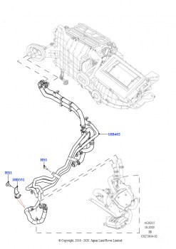 Шланги отопителя (2.0L I4 DSL HIGH DOHC AJ200, Подогр.топл.с парк.отопителем и д/у, 2,0 л I4 DSL MID DOHC AJ200, Подогр.топл.с парк.отопителем и д/у)