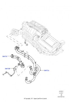 Шланги отопителя (2,0 л I4 High DOHC AJ200, бензин, Без отопителя, 2,0 л I4 Mid DOHC AJ200, бензин, Без отопителя, 2,0 л I4 High DOHC AJ200, бензин, С отопителем PTC, 2,0 л I4 Mid 