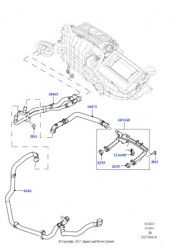 Шланги отопителя (3.0L DOHC GDI SC V6 БЕНЗИНОВЫЙ, Без отопителя, 3.0L DOHC GDI SC V6 БЕНЗИНОВЫЙ, С отопителем PTC, 5.0L P AJ133 DOHC CDA S/C Enhanced, С отопителем PTC, 5.0L P AJ13