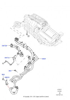 Шланги отопителя (2,0 л I4 High DOHC AJ200, бензин, Подогр.топл.с парк.отопителем и д/у, 2,0 л I4 Mid DOHC AJ200, бензин, Подогр.топл.с парк.отопителем и д/у)