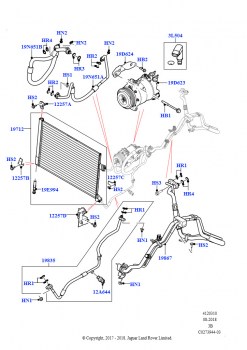 Конденс./компресс.сист.кондиц.возд. (Передний, 3.0 V6 D Gen2 Twin Turbo)