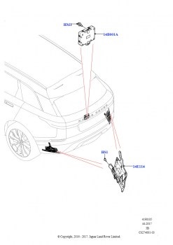 Модули и датчики автомобиля (Система открывания поднимаемой задней двери лёгким толчком, Задняя багажная дверь - без рук, Верх.секция зад.двери с эл.приводом)
