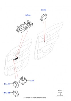 Переключатели (Передние и задние двери)