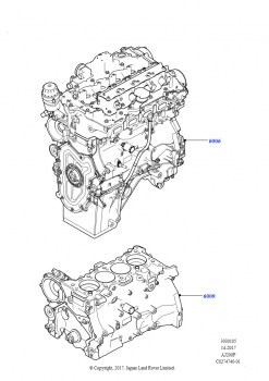 Сервисн.двиг.и неукомпл.блок цил. (2,0 л I4 Mid DOHC AJ200, бензин, 2,0 л I4 High DOHC AJ200, бензин)