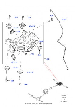 Задний мост (2.0L I4 DSL HIGH DOHC AJ200, Зад.мост с дифференц.с осью сател.)