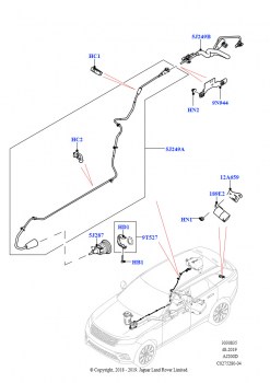 Подача мочевины в систему выпуска (Форсунка и блок управления, 2.0L I4 DSL HIGH DOHC AJ200, С баком реагента системы диз.двиг., 2,0 л I4 DSL MID DOHC AJ200, С баком реагента систем