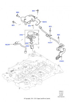 ТНВД, установл. на двигат. (Сборка на заводе в г. Солихалл, 2,0 л I4 Mid DOHC AJ200, бензин, 2,0 л I4 High DOHC AJ200, бензин, 2.0L AJ200P Hi PHEV)