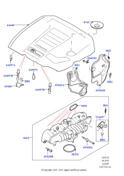 Впускной коллектор (2,0 л I4 Mid DOHC AJ200, бензин, 2,0 л I4 High DOHC AJ200, бензин)