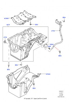 Масл. картер/указат. уровня масла (2,0 л I4 Mid DOHC AJ200, бензин, 2,0 л I4 High DOHC AJ200, бензин)