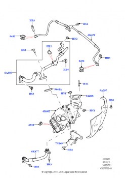 Турбокомпрессор (Левая сторона - Основной, Дизельный 3,0 V6)