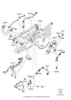 Трубопр.и шланги сист.охлажд. (2,0 л I4 High DOHC AJ200, бензин, Со стандартн.сист.охлажд.двигателя, 2,0 л I4 Mid DOHC AJ200, бензин, Со стандартн.сист.охлажд.двигателя)
