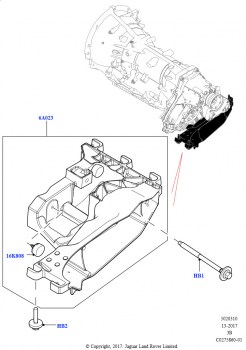 Опора коробки передач (2,0 л I4 DSL MID DOHC AJ200, 2.0L I4 DSL HIGH DOHC AJ200, 2,0 л I4 Mid DOHC AJ200, бензин, 2,0 л I4 High DOHC AJ200, бензин)